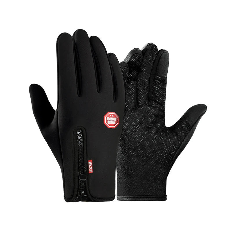 Winter Fleece‑Lined Cycling Gloves