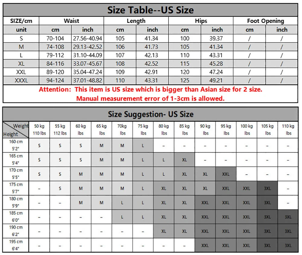 Men's Casual Pants Baggy Streetwear