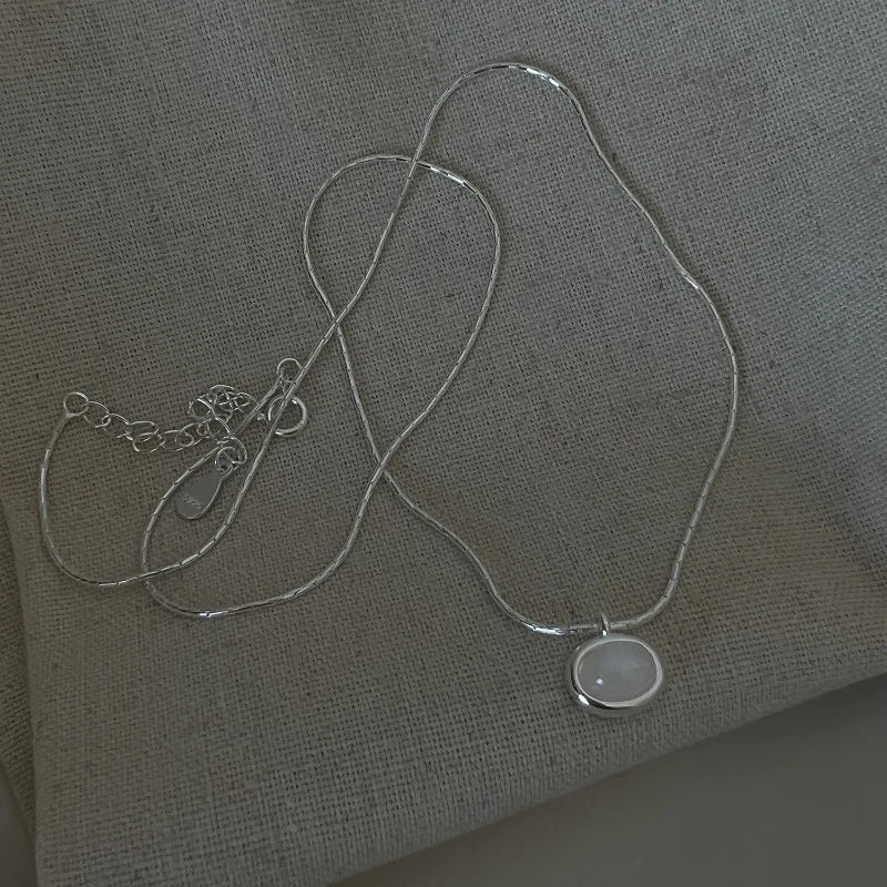 Collier Cœur Asymétrique en Argent 925 – Style Hip Hop, Bijou Femme, Idée Cadeau