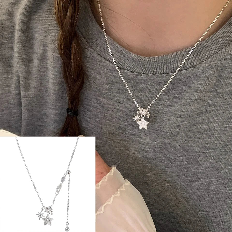 Collier Cœur Asymétrique en Argent 925 – Style Hip Hop, Bijou Femme, Idée Cadeau
