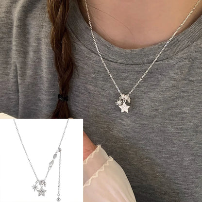 Collier Cœur Asymétrique en Argent 925 – Style Hip Hop, Bijou Femme, Idée Cadeau