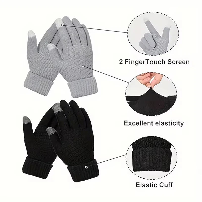 Men Women Winter Warm Touch Screen Gloves