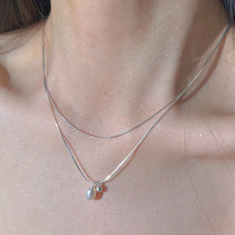 Collier Cœur Asymétrique en Argent 925 – Style Hip Hop, Bijou Femme, Idée Cadeau