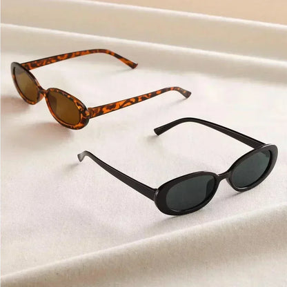 Lunettes de Soleil Ovales Vintage Femme – Style Rétro Luxe, Protection UV