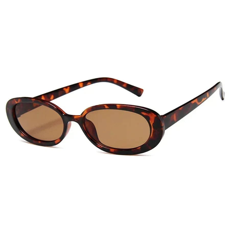 Lunettes de Soleil Ovales Vintage Femme – Style Rétro Luxe, Protection UV