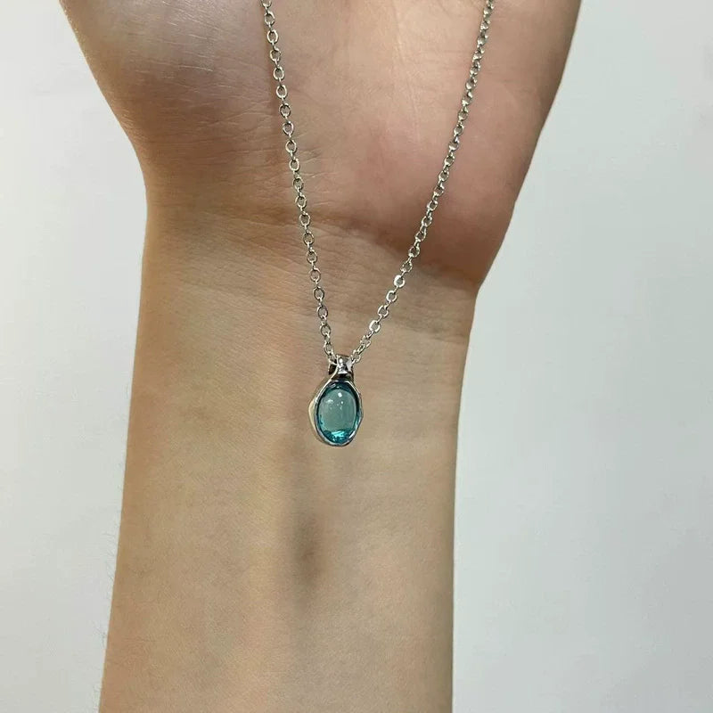 Collier Cœur Asymétrique en Argent 925 – Style Hip Hop, Bijou Femme, Idée Cadeau