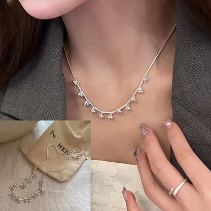 Collier Cœur Asymétrique en Argent 925 – Style Hip Hop, Bijou Femme, Idée Cadeau