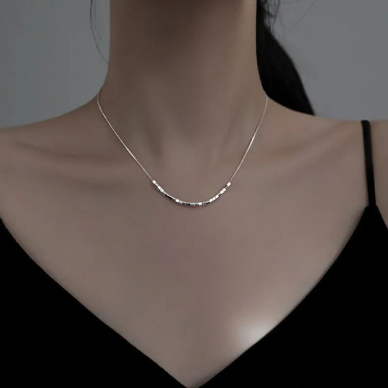 Collier Cœur Asymétrique en Argent 925 – Style Hip Hop, Bijou Femme, Idée Cadeau