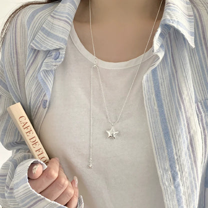 Collier Cœur Asymétrique en Argent 925 – Style Hip Hop, Bijou Femme, Idée Cadeau