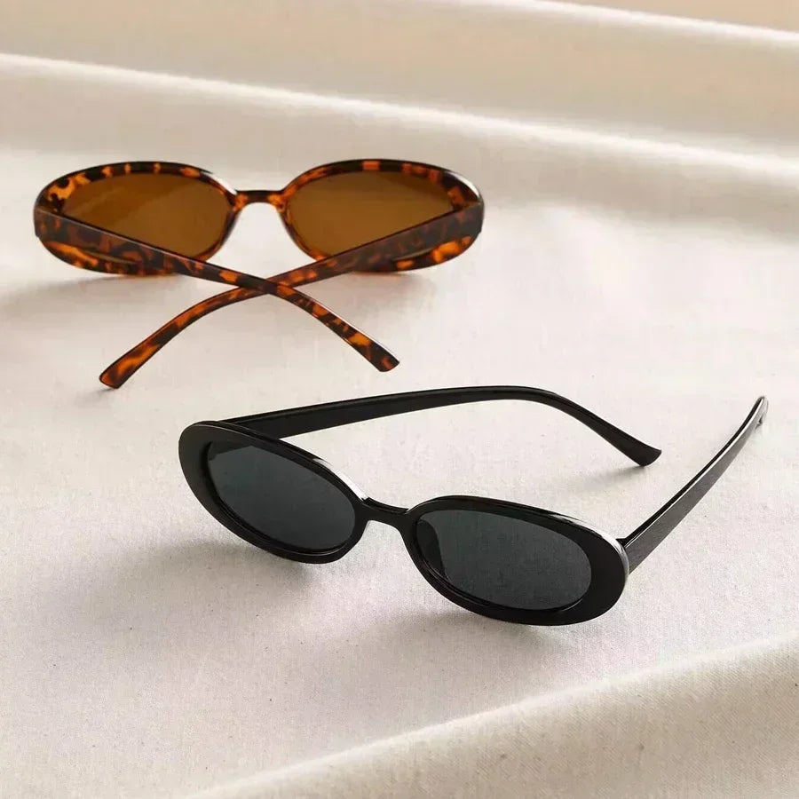 Lunettes de Soleil Ovales Vintage Femme – Style Rétro Luxe, Protection UV
