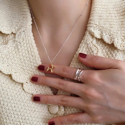 Collier Cœur Asymétrique en Argent 925 – Style Hip Hop, Bijou Femme, Idée Cadeau