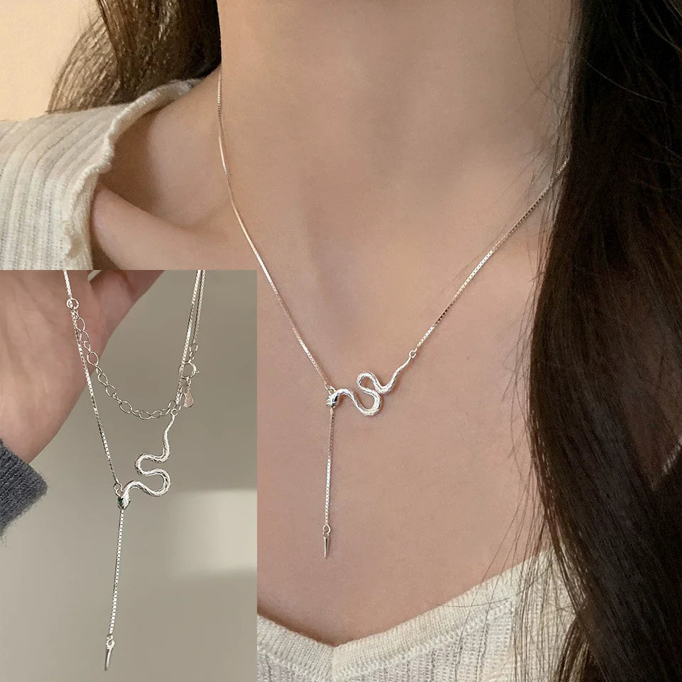 Collier Cœur Asymétrique en Argent 925 – Style Hip Hop, Bijou Femme, Idée Cadeau