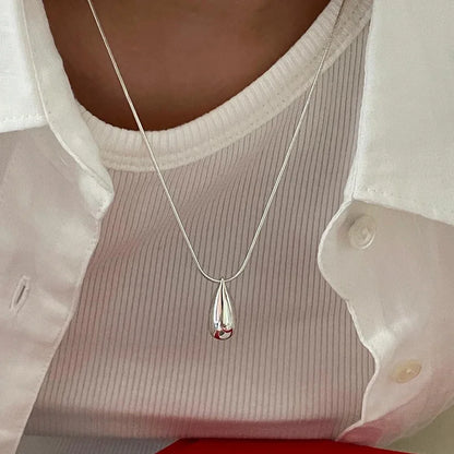 Collier Cœur Asymétrique en Argent 925 – Style Hip Hop, Bijou Femme, Idée Cadeau