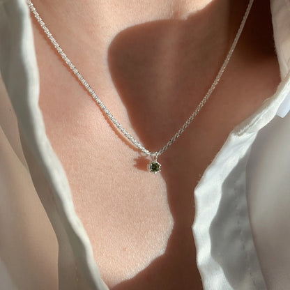 Collier Cœur Asymétrique en Argent 925 – Style Hip Hop, Bijou Femme, Idée Cadeau