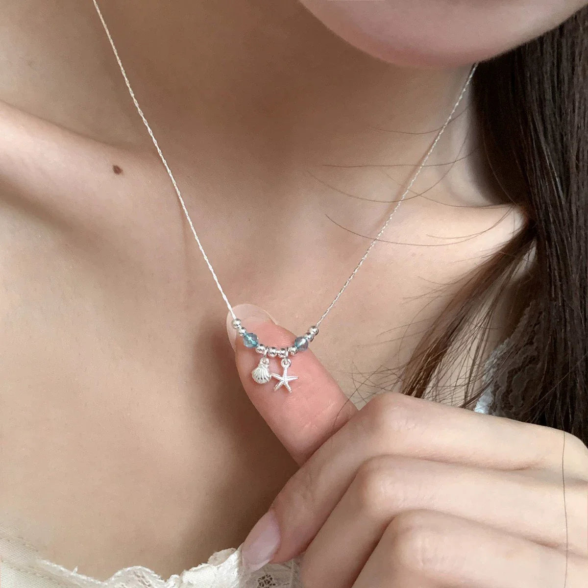Collier Cœur Asymétrique en Argent 925 – Style Hip Hop, Bijou Femme, Idée Cadeau