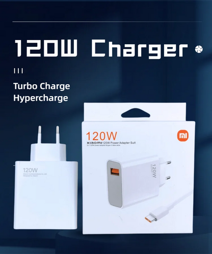 Chargeur Xiaomi Original 120W GaN – Charge Turbo USB-C, Compatible Xiaomi Redmi Mi Series