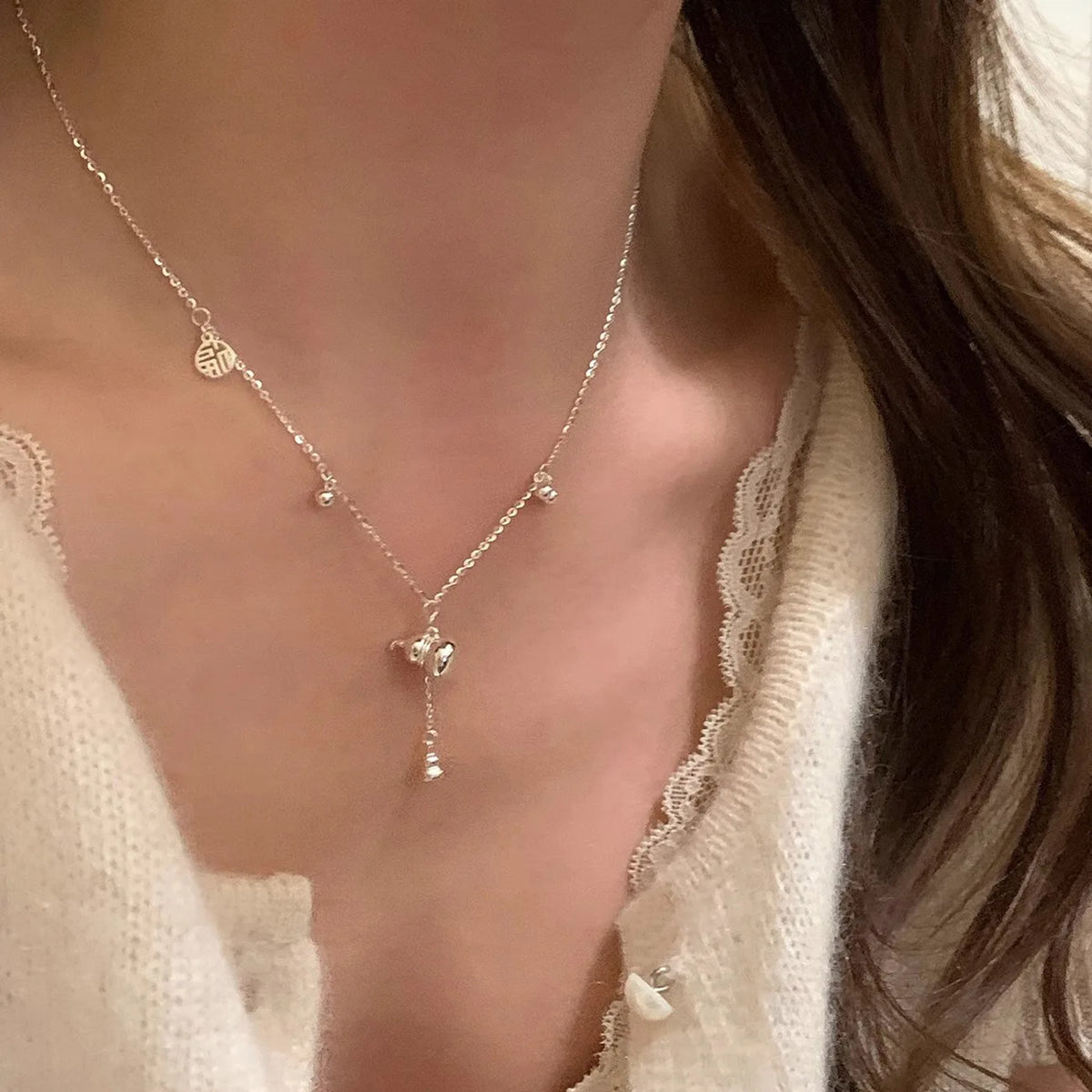 Collier Cœur Asymétrique en Argent 925 – Style Hip Hop, Bijou Femme, Idée Cadeau