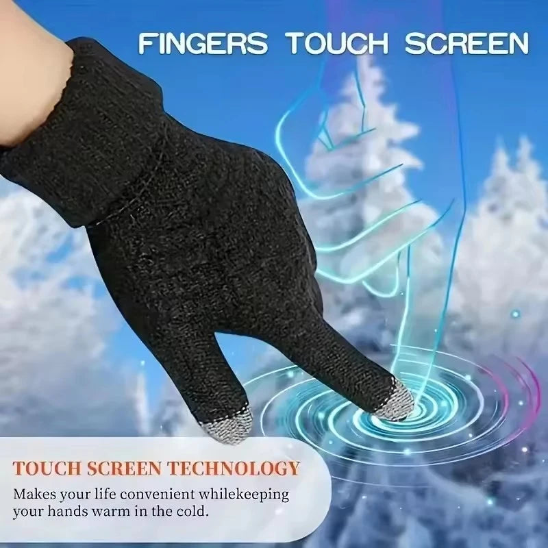 Men Women Winter Warm Touch Screen Gloves