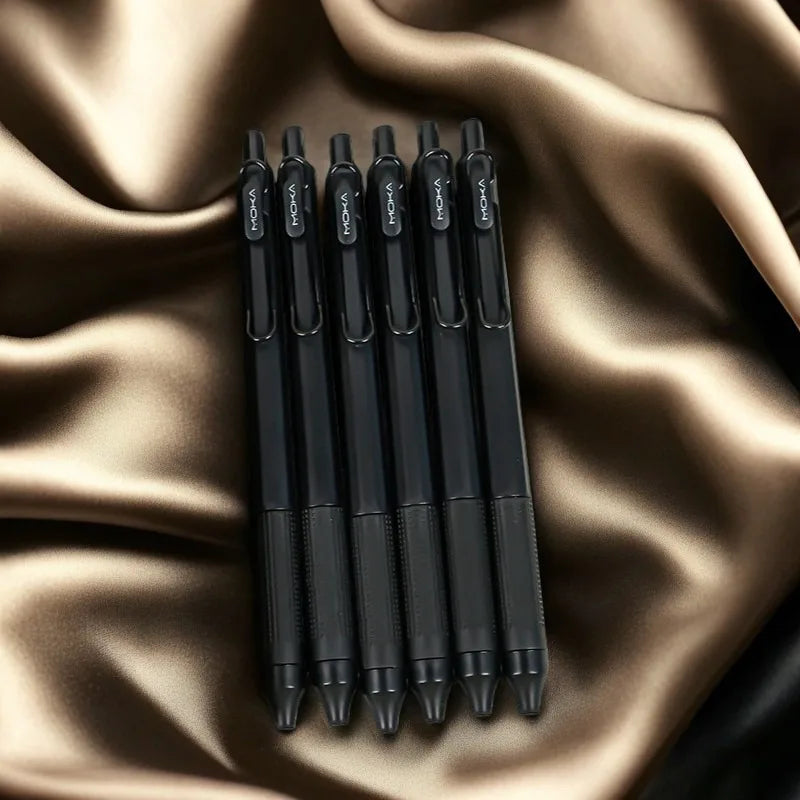 Premium Black Gel Pens – 6-Pack