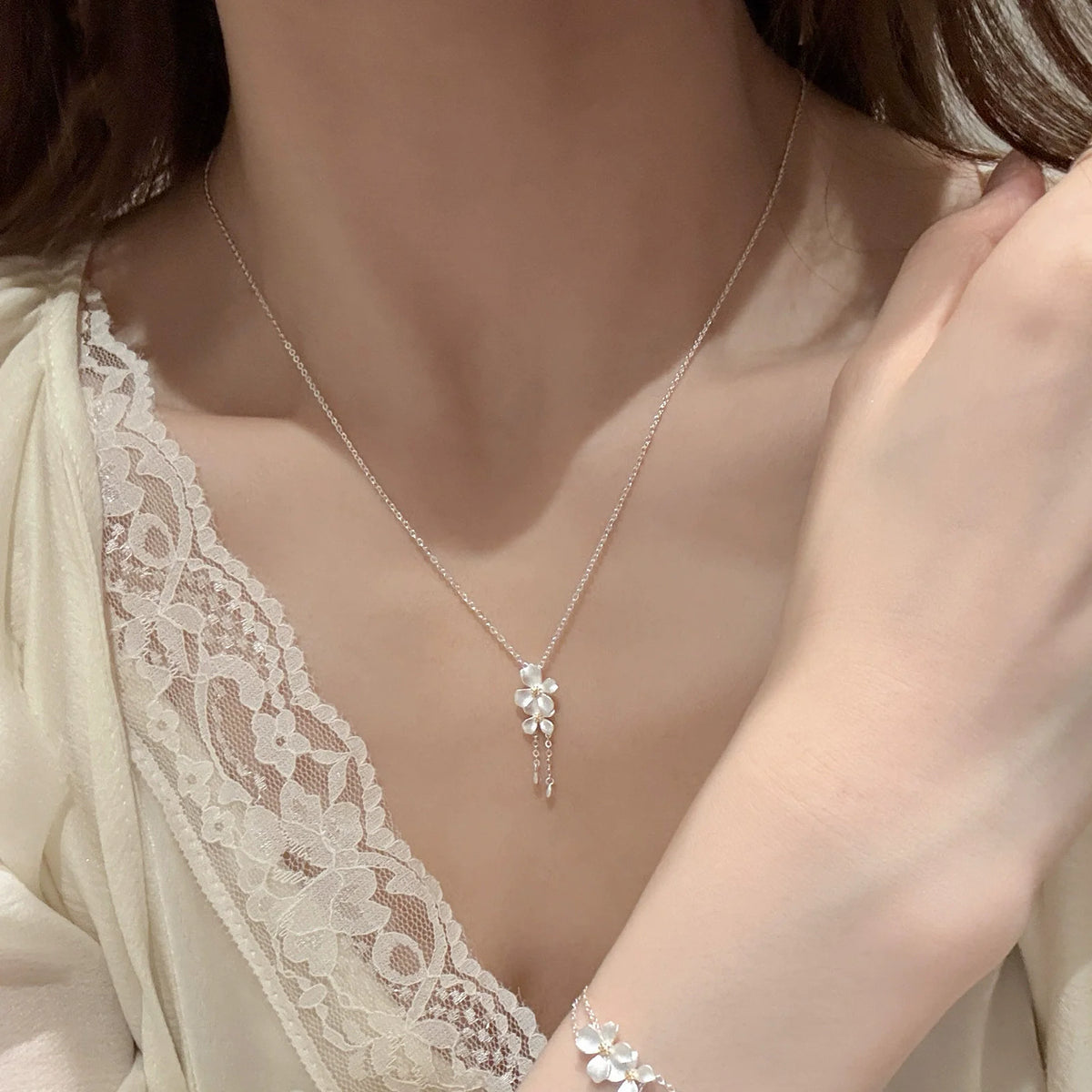 Collier Cœur Asymétrique en Argent 925 – Style Hip Hop, Bijou Femme, Idée Cadeau